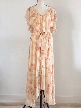 NWT Mia Joy Lauryn Dress in Blush Floral boho spring wedding guest Size XS